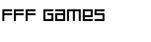 FFF Games font preview