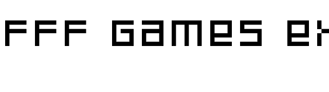 FFF Games Extended font preview