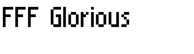 FFF Glorious font preview