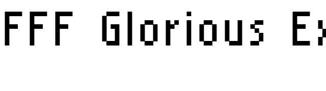 FFF Glorious Extended font preview