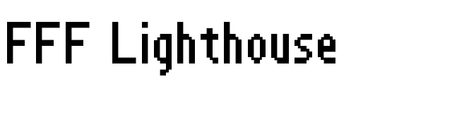 FFF Lighthouse font preview