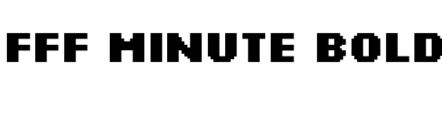 FFF Minute Bold font preview