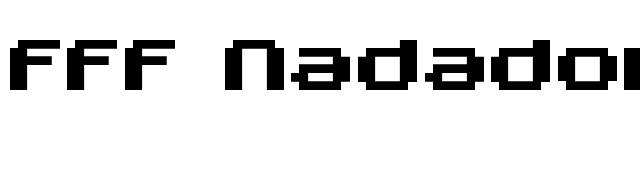 FFF Nadador Bold font preview