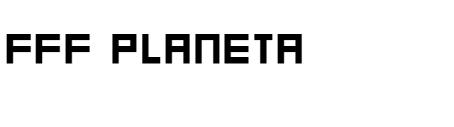 FFF Planeta font preview