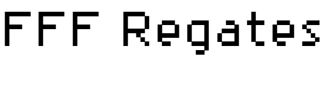 FFF Regates font preview