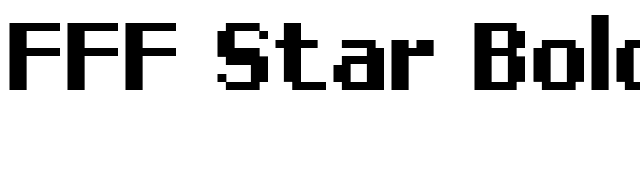 FFF Star Bold Condensed font preview