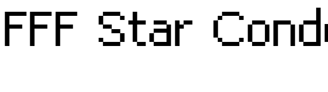 FFF Star Condensed font preview