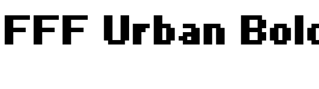 FFF Urban Bold font preview