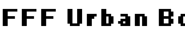 FFF Urban Bold Extended font preview