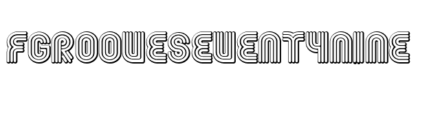 FGrooveSeventyNine font preview