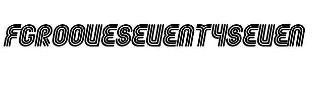 FgrooveSeventySeven font preview