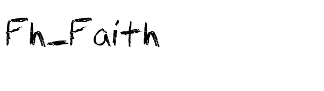 Fh_Faith font preview