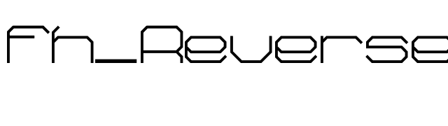 Fh_Reverse OTF font preview