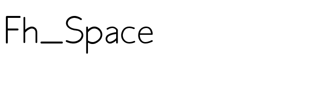 Fh_Space font preview