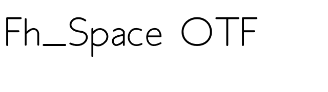 Fh_Space OTF font preview