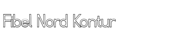 Fibel Nord Kontur font preview