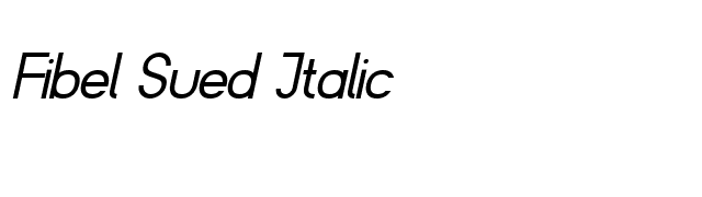 Fibel Sued Italic font preview