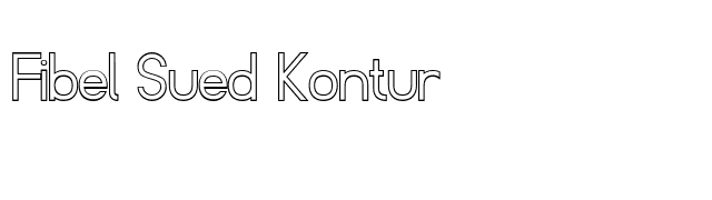 Fibel Sued Kontur font preview