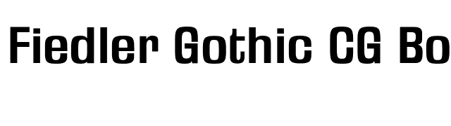 Fiedler Gothic CG Bold font preview