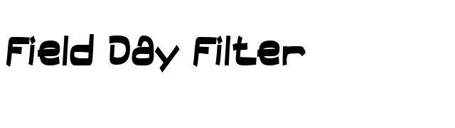 Field Day Filter font preview