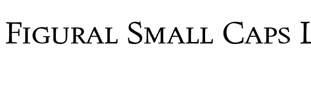 Figural Small Caps LET Plain1.0 font preview