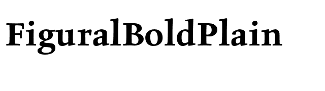 FiguralBoldPlain font preview