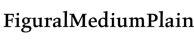 FiguralMediumPlain font preview