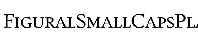 FiguralSmallCapsPlain font preview