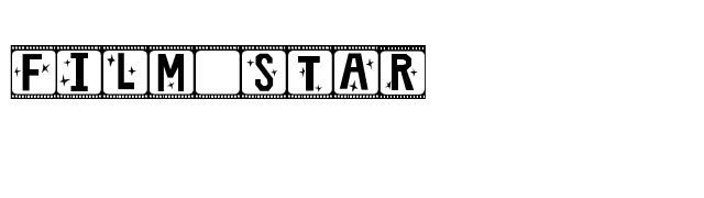 Film Star font preview