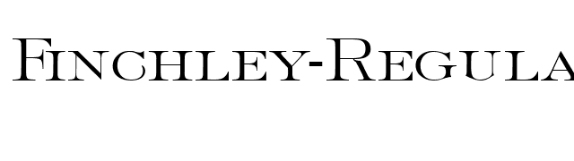 Finchley-Regular font preview