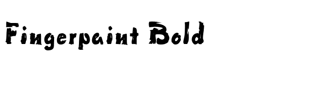 Fingerpaint Bold font preview