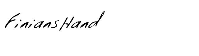 FiniansHand font preview