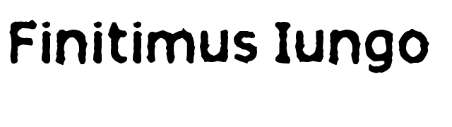 Finitimus Iungo font preview