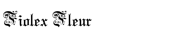 Fiolex Fleur font preview