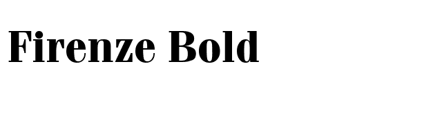 Firenze Bold font preview