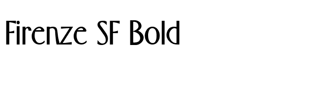 Firenze SF Bold font preview