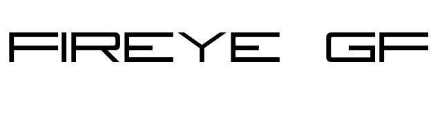 Fireye GF 3 Bold font preview