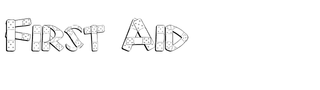 First Aid font preview