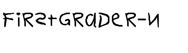 FirstGrader-Normal font preview