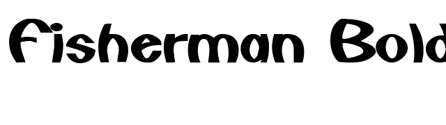 Fisherman Bold font preview