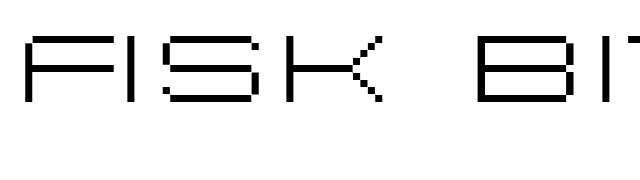 Fisk Bitmap Nr2 font preview