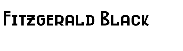 Fitzgerald Black font preview