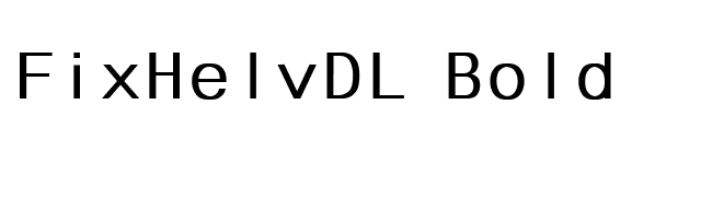 FixHelvDL Bold font preview