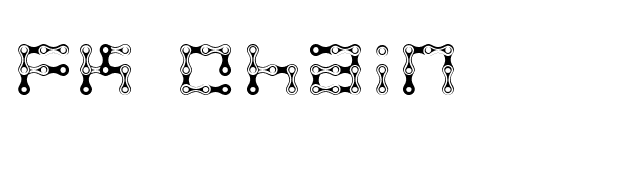 FK Chain font preview