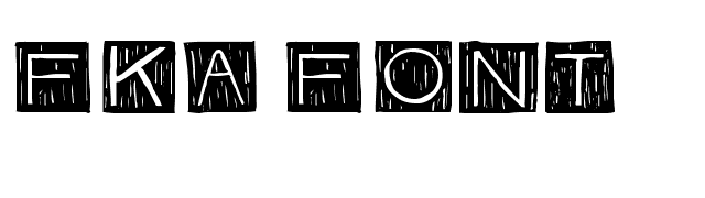 FKA Font font preview