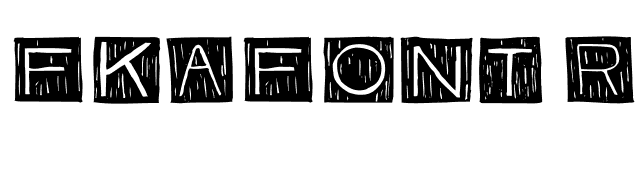 FKAFont Regular font preview