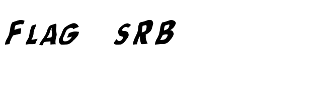 Flag (sRB) font preview