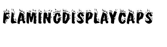 FlamingDisplayCaps font preview