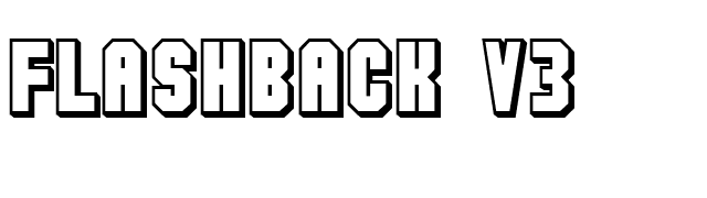 Flashback V3 font preview