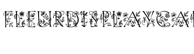 FleurDisplayCapsSSK font preview